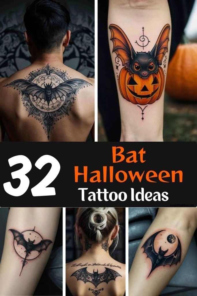 32 Bat Halloween Tattoo Ideas