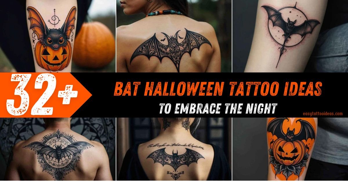 BAT Halloween Tattoo Ideas