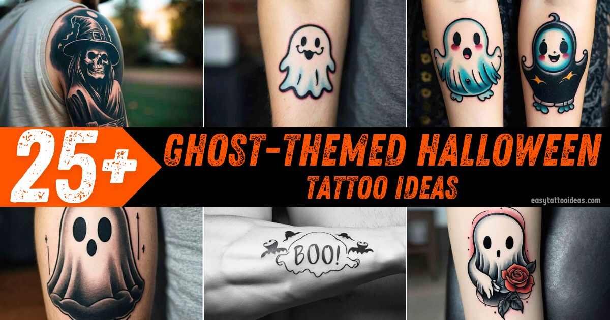 Ghost Halloween Tattoo Ideas