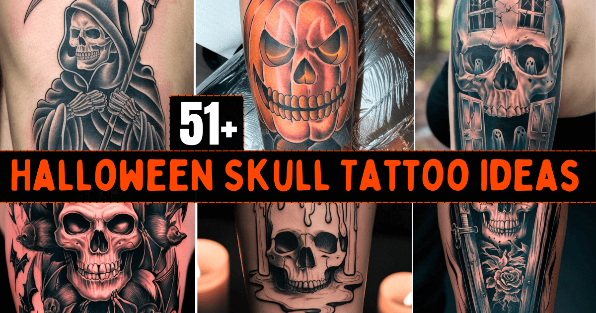 Halloween Skull Tattoo Ideas