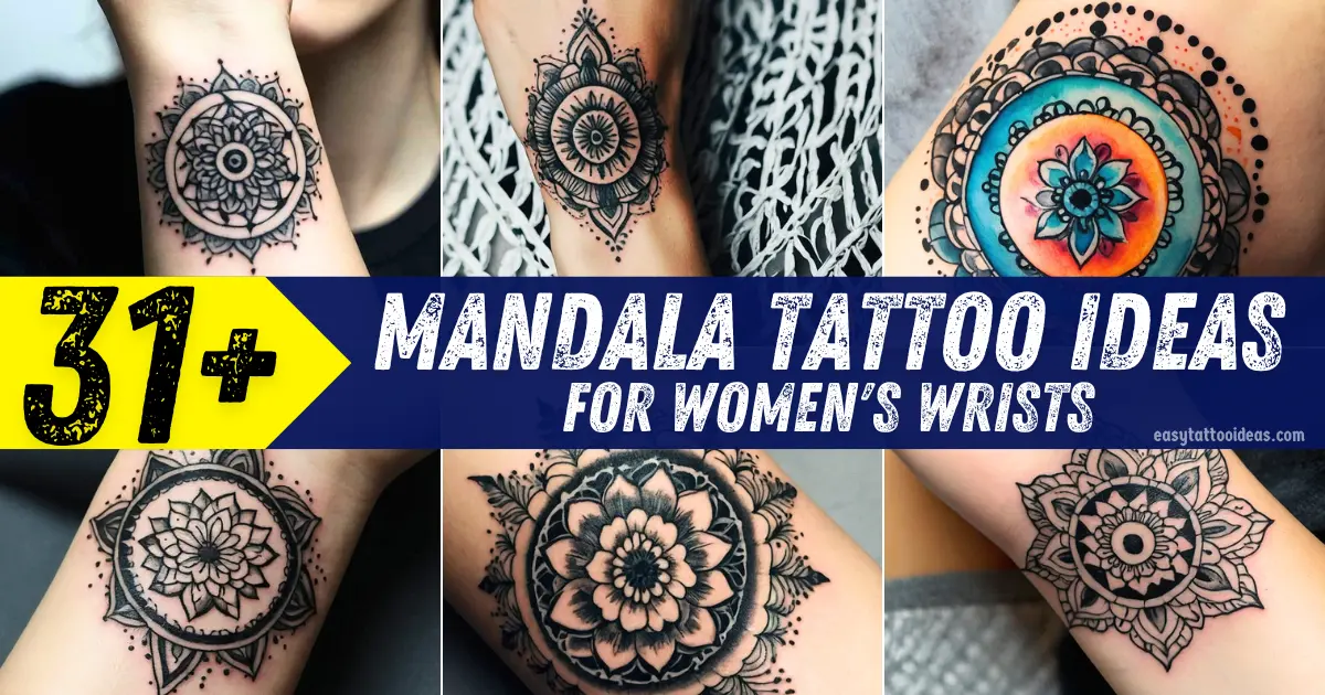 Mandala Tattoo Ideas for Women's Wrists