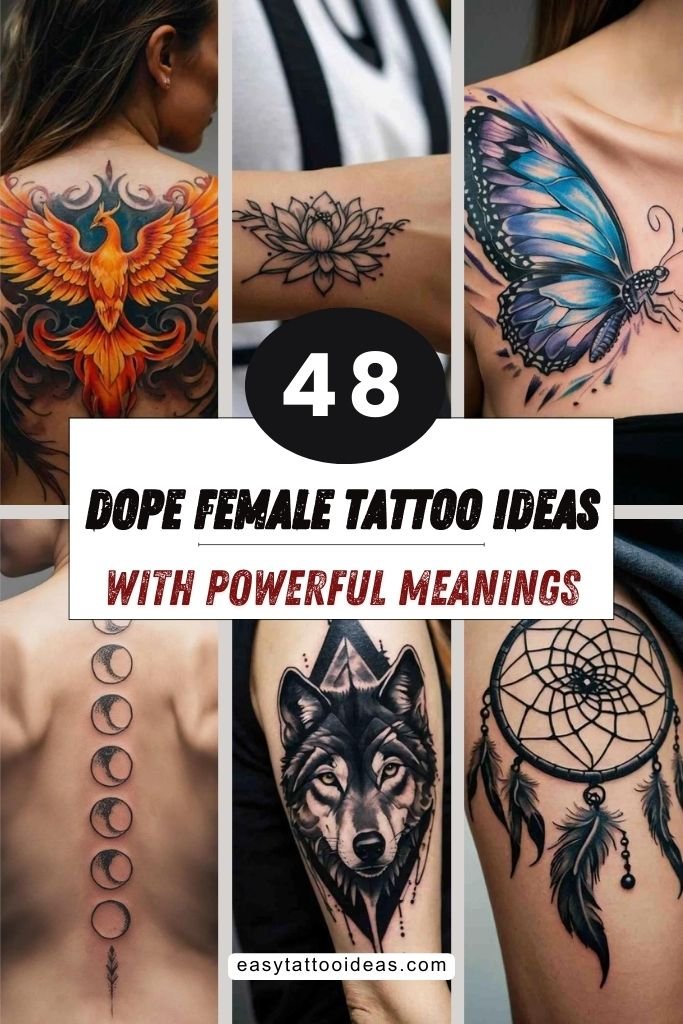 48+ Dope Female Tattoo Ideas with Powerful Meanings