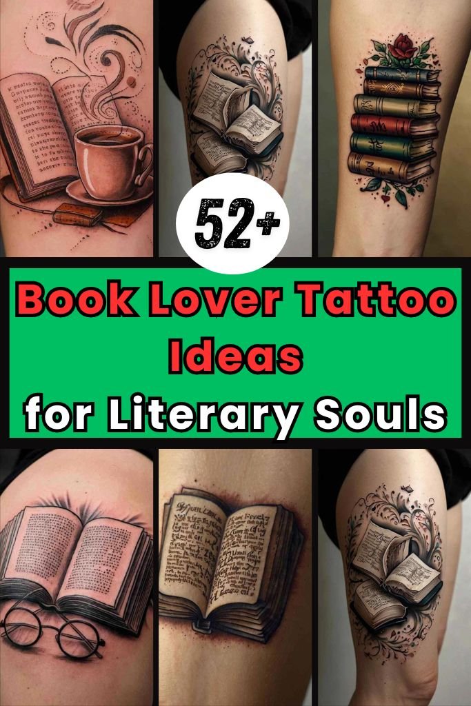 52 Book Lover Tattoo Ideas for Literary Souls