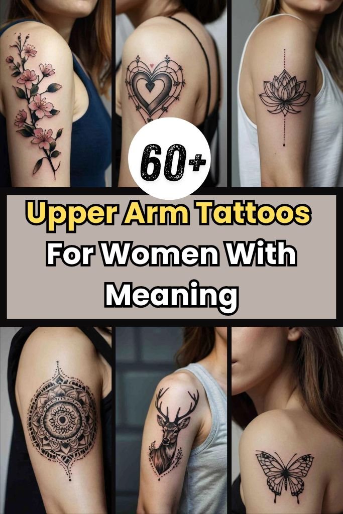 60+ Upper Arm Tattoos For Women With Meaning