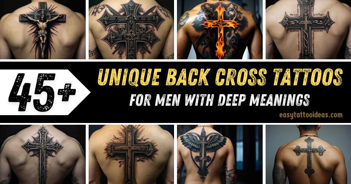 Back Cross Tattoos For Men