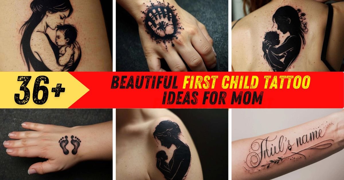 First Child Tattoo Ideas for Mom