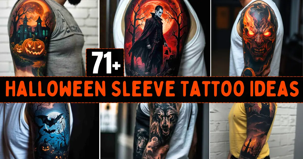 Halloween Sleeve Tattoo Ideas