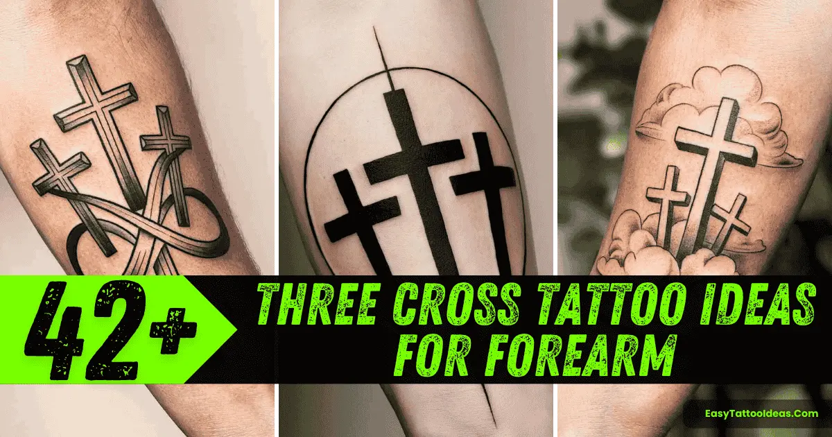 Three Cross Tattoo Ideas for Forearm