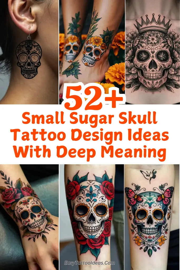 52+ Small Sugar Skull Tattoo Design Ideas With Deep Meaning