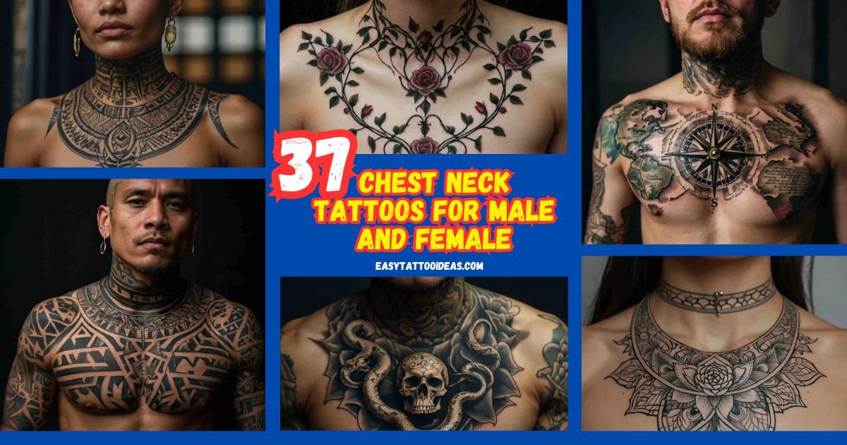 Chest Neck Tattoos