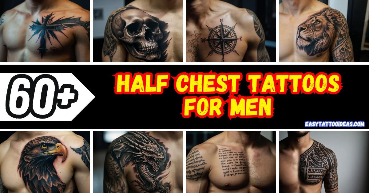 Half Chest Tattoos for Men