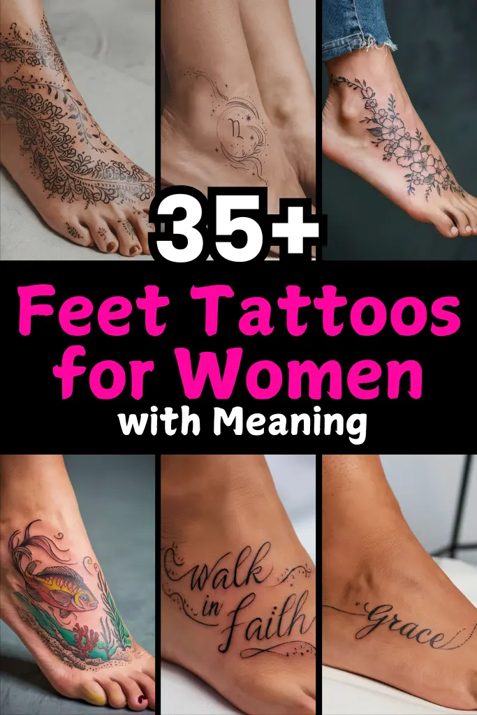 35+ Unique Feet Tattoos for Women with Meaning