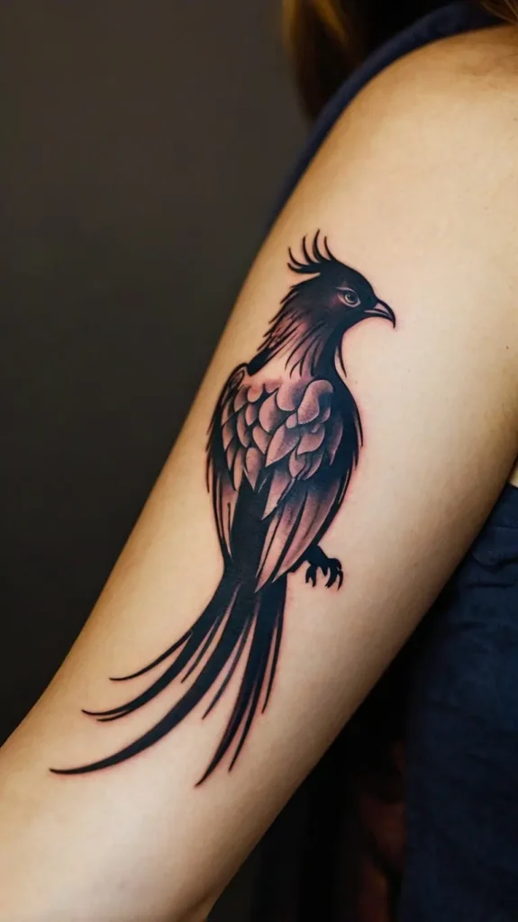 Phoenix Silhouette Tattoo