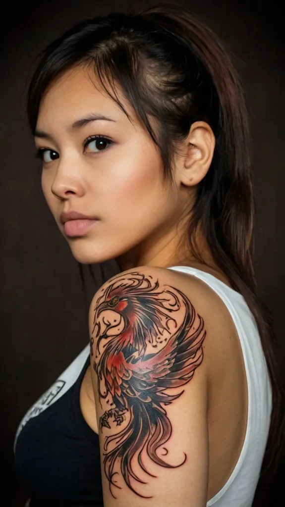 Tribal Phoenix Tattoo