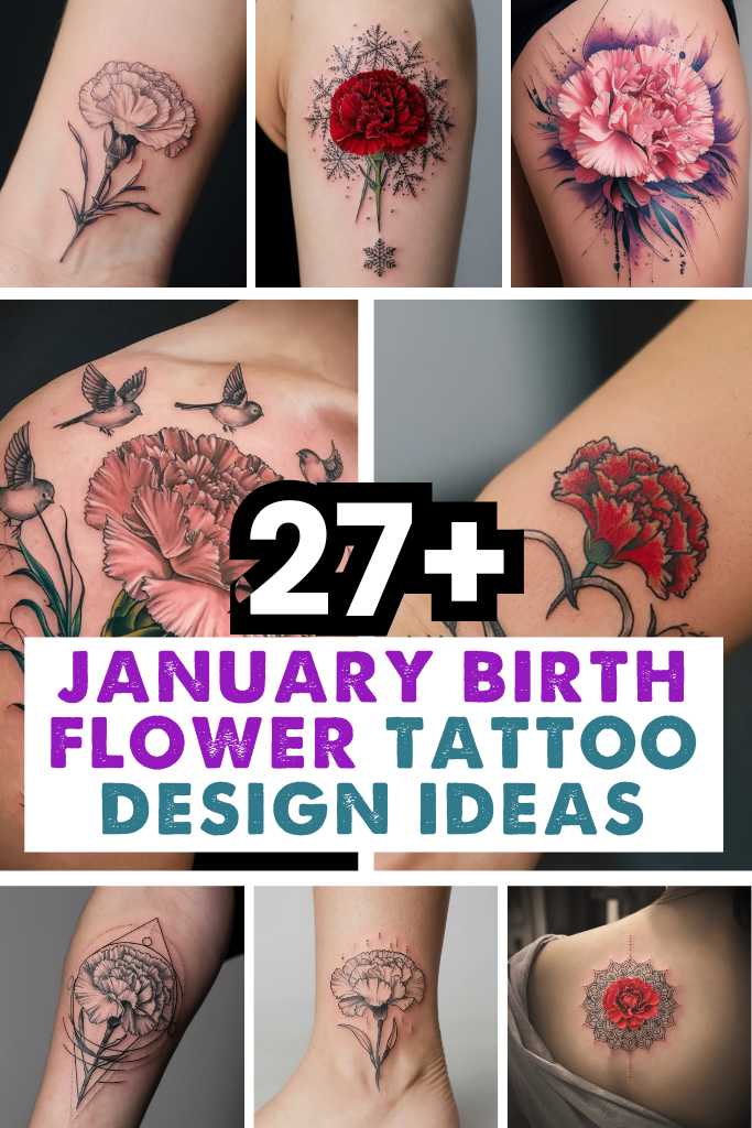 27+ Beautiful January Birth Flower Tattoo Ideas