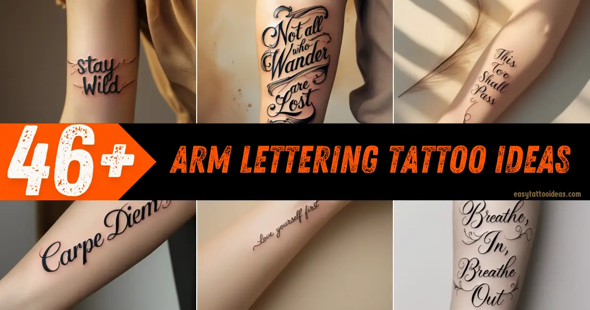 Arm Lettering Tattoo Ideas