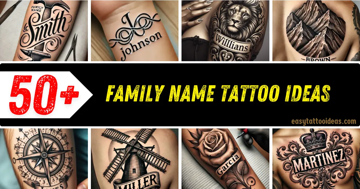 Family Name Tattoo Ideas