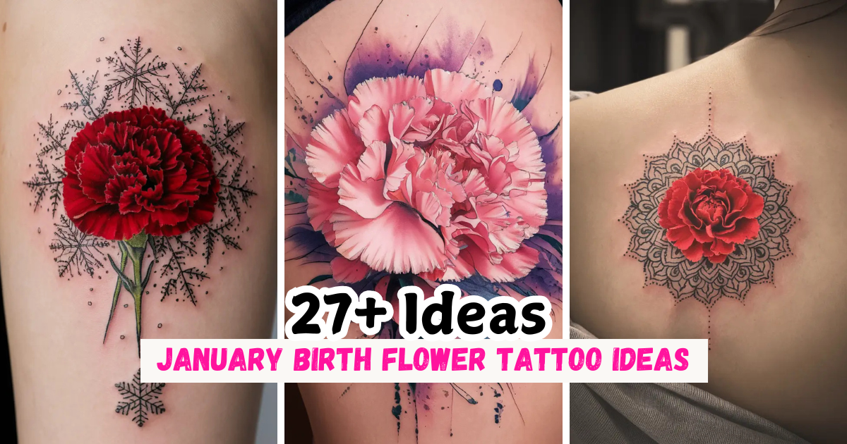 January Birth Flower Tattoo Ideas