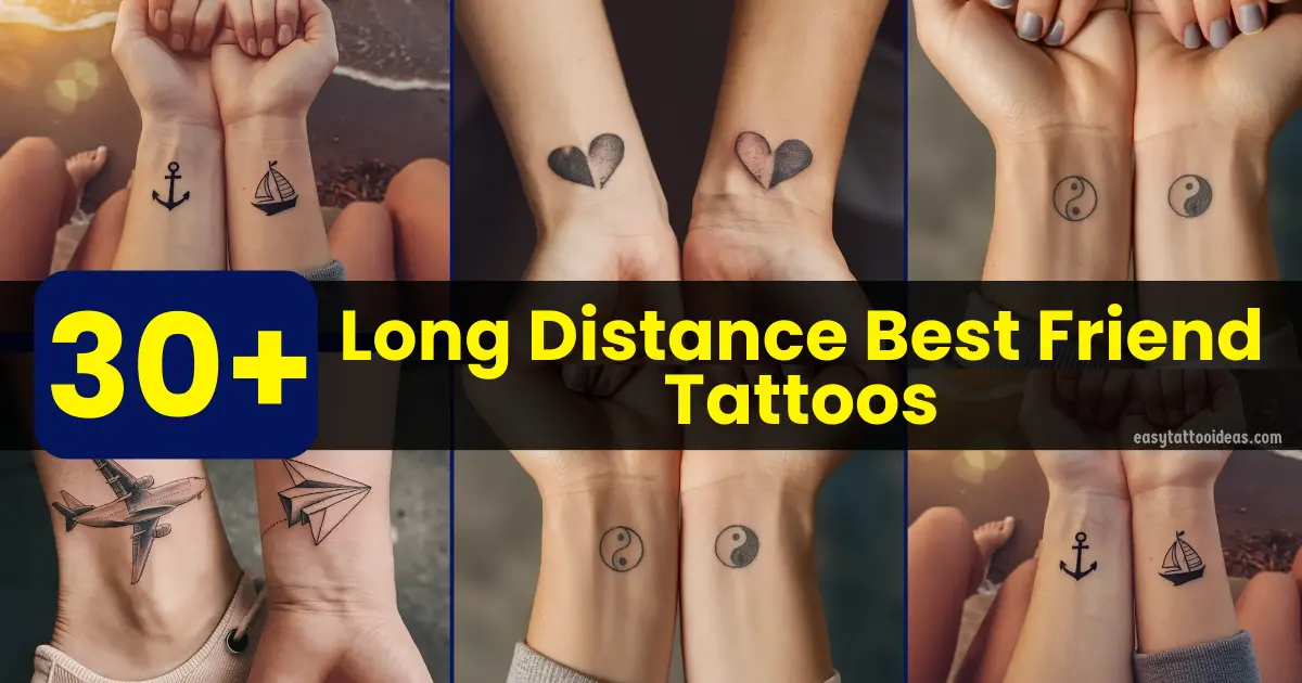 Long Distance Best Friend Tattoos