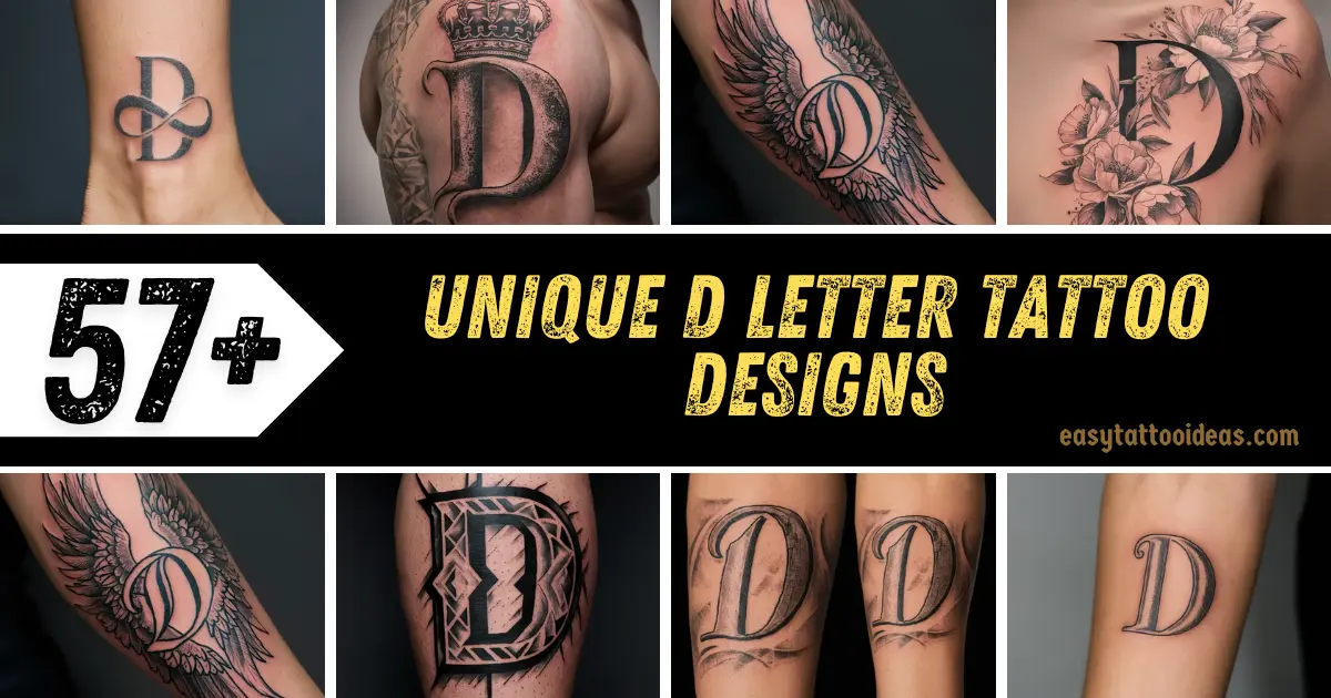 Unique D Letter Tattoo Designs (1)