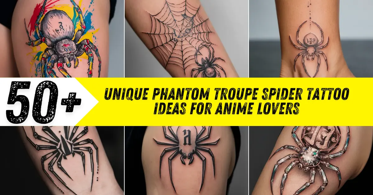 Unique Phantom Troupe Spider Tattoo Ideas for Anime Lovers