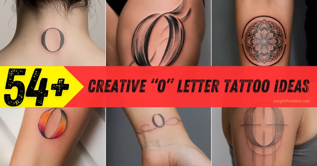 Creative “O” Letter Tattoo Ideas