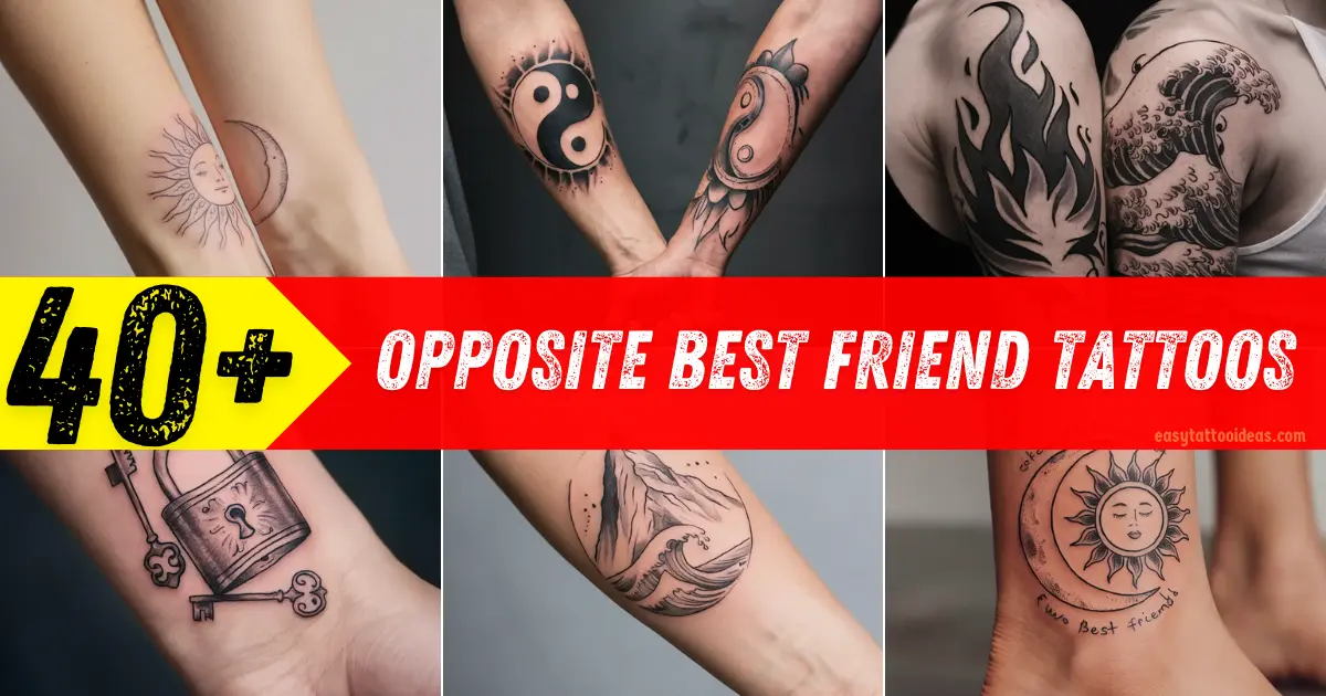 Opposite Best Friend Tattoos