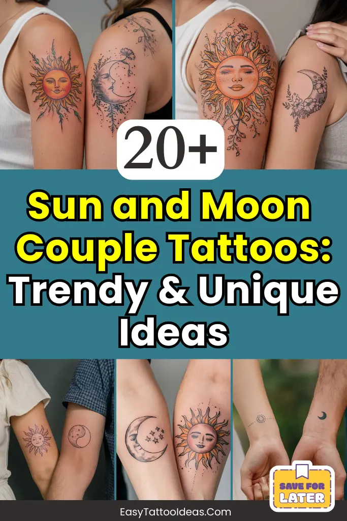 Sun and Moon Couple Tattoos 20 Trendy & Unique Ideas