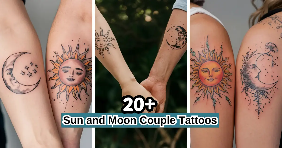 Sun and Moon Couple Tattoos